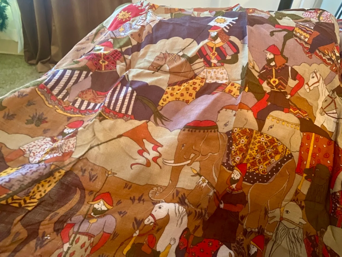 CELINE Paris vintage scarf silk & wool Authentic image indicator(2)