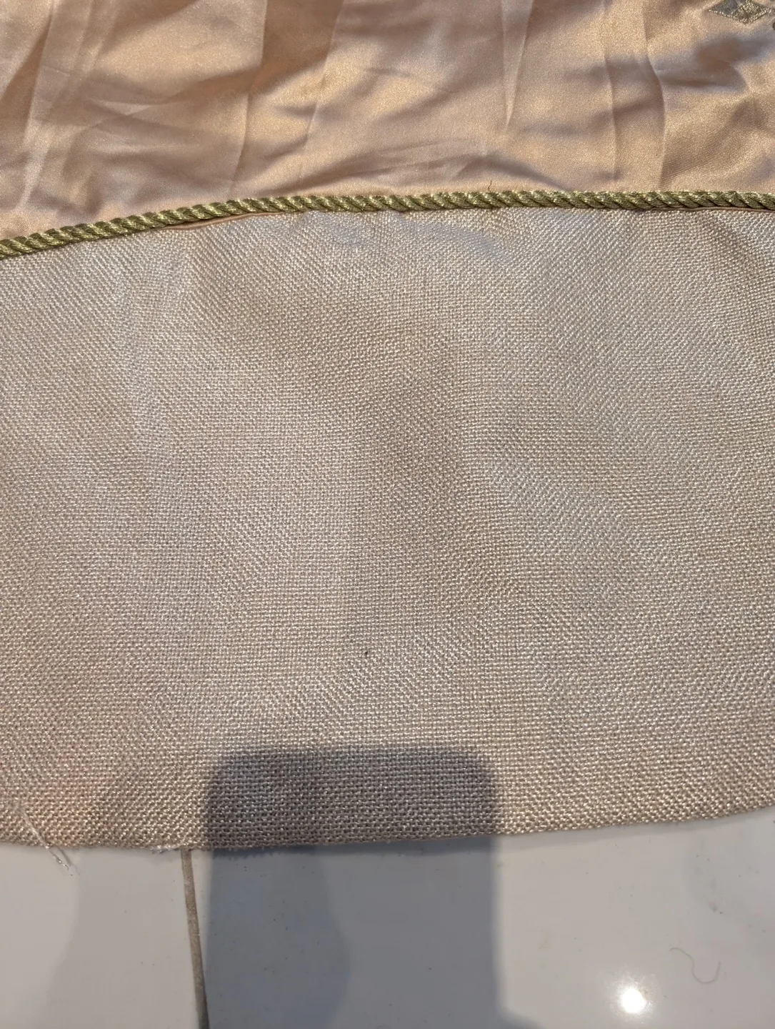 Gold Christmas Tree Skirt image indicator(3)