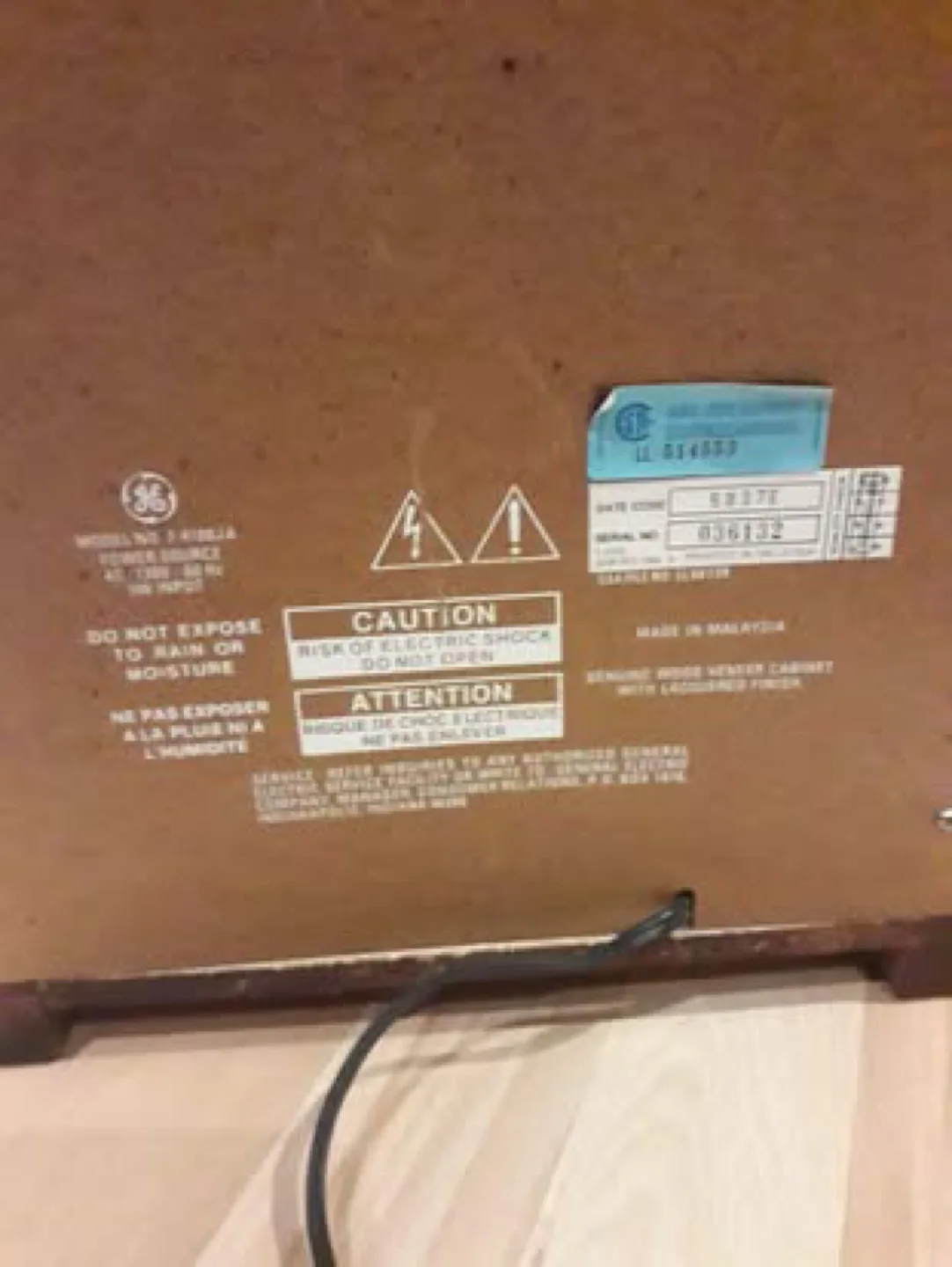 Radio ge general electric replica cathedral vintage style image indicator(6)