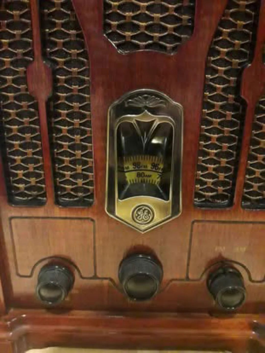 Radio ge general electric replica cathedral vintage style image indicator(3)