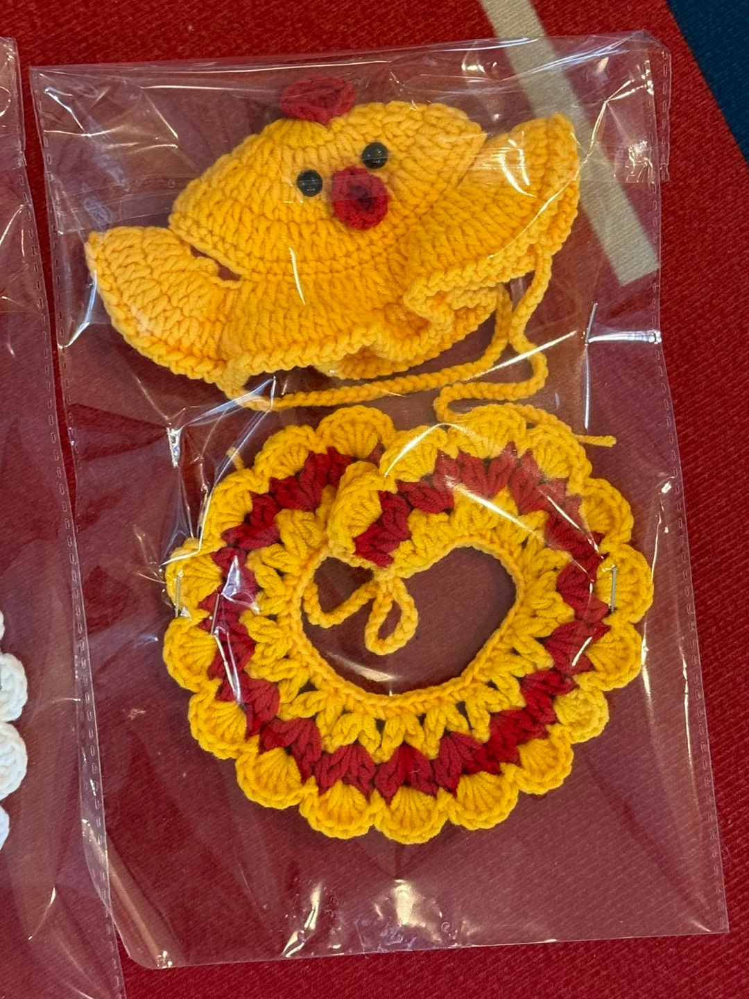 Handmade Crochet Pet Hat and pet scarf image indicator(4)