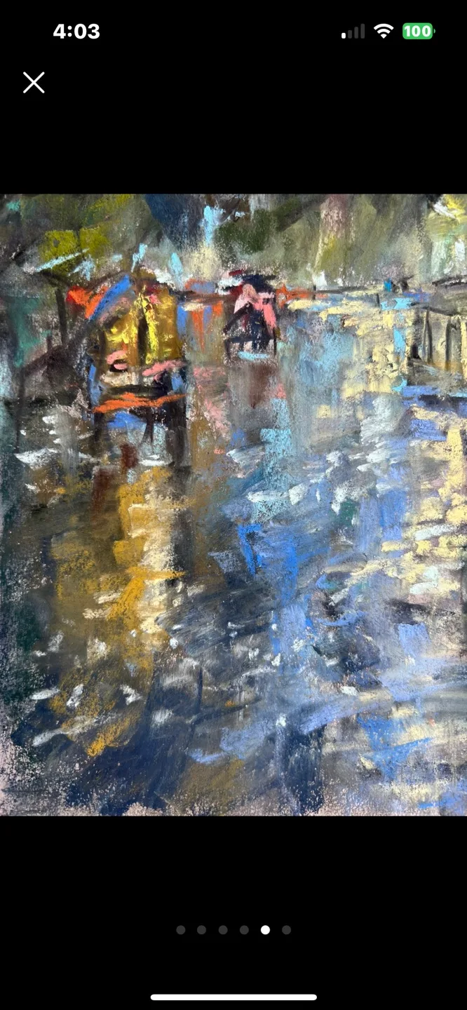 “Monsoon Evenings” original pastel painting image indicator(5)