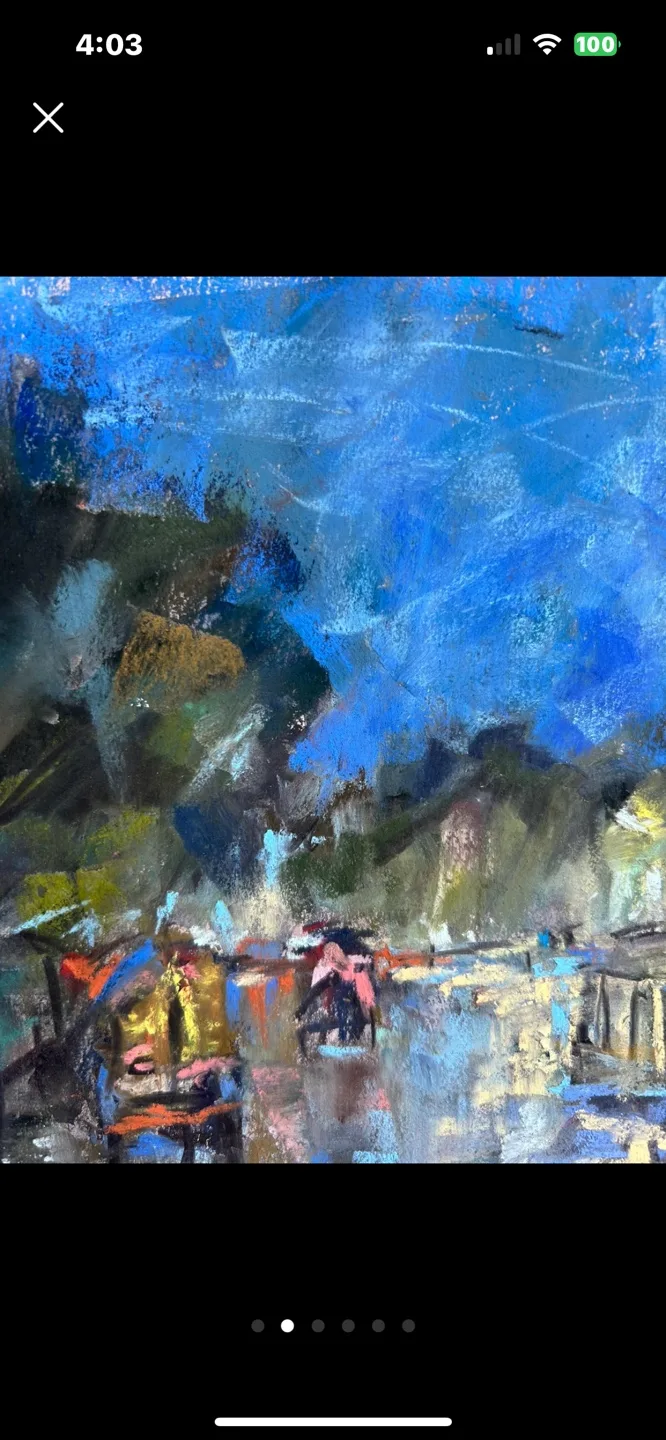 “Monsoon Evenings” original pastel painting image indicator(2)