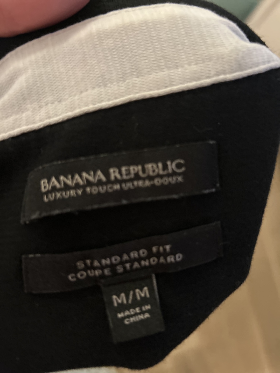 Banana Republic Men's Black Polo Shirt - photo 2