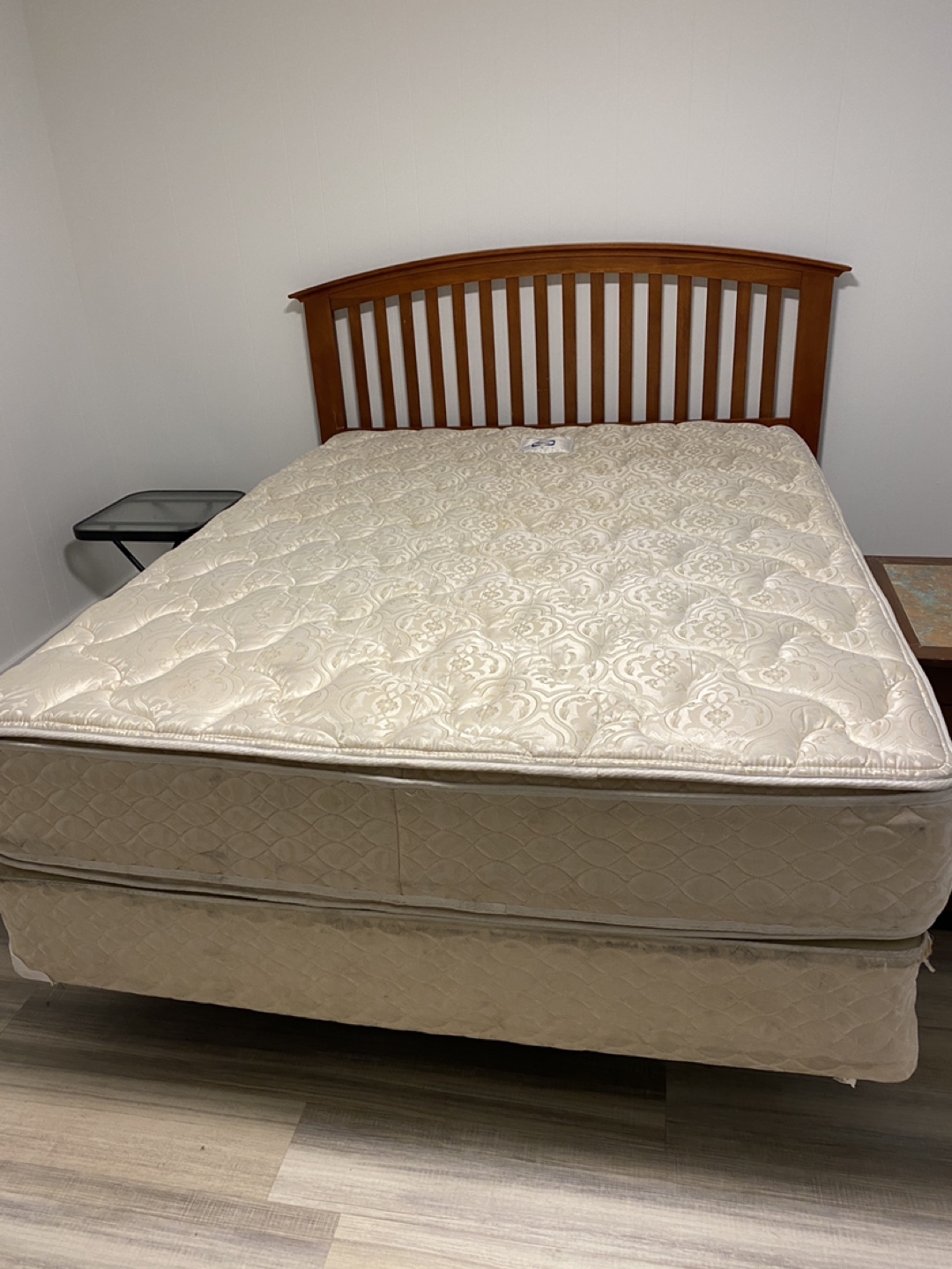 Queen Size Bed Frame with Mattress