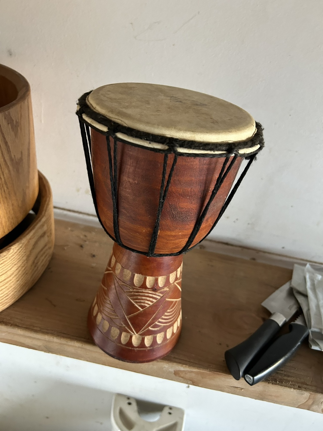 Small Wooden Bongo Drum - photo 5