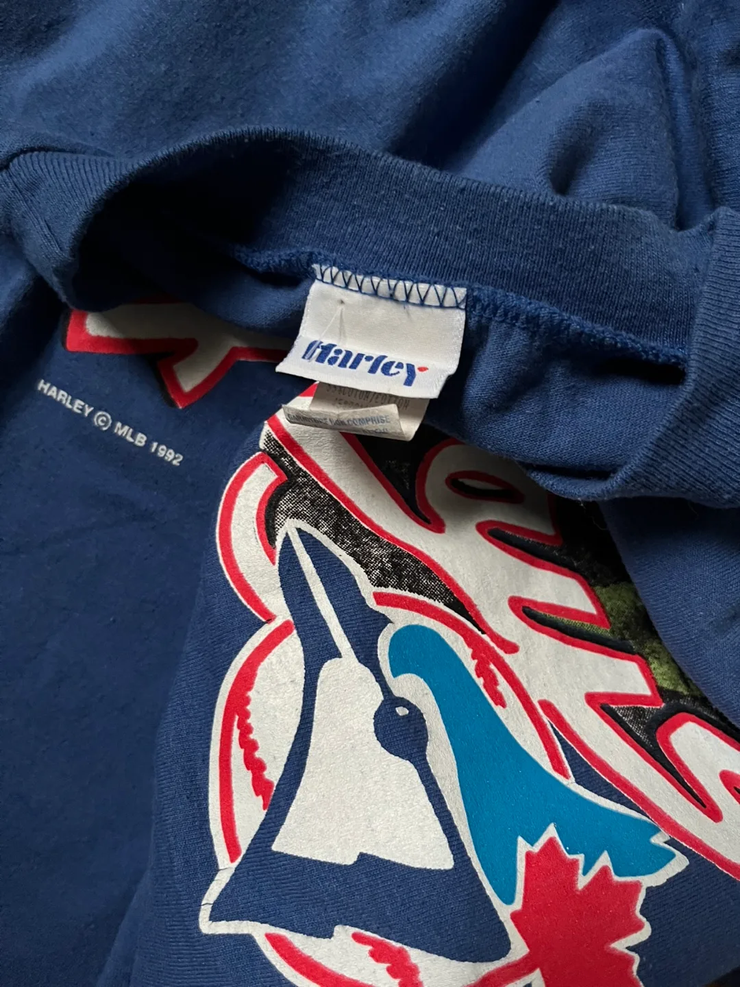 Vintage Toronto Blue Jays tee 1992 XL raptors maple leafs image indicator(4)