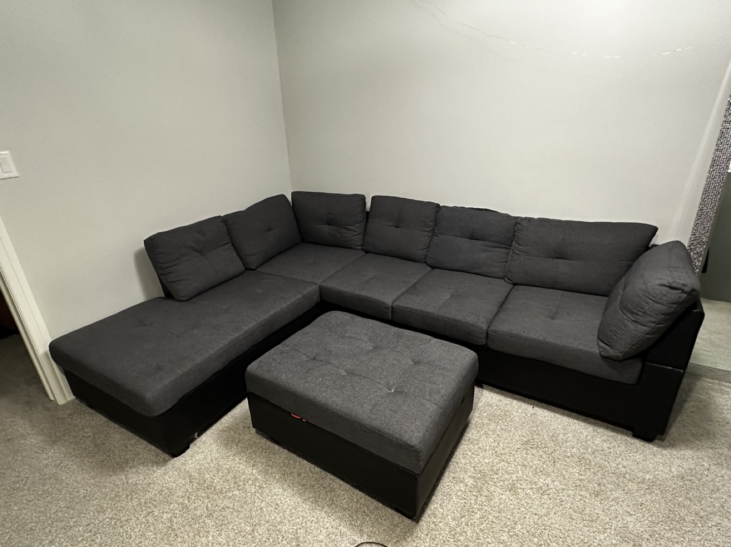 Sectional Sofa with Ottoman