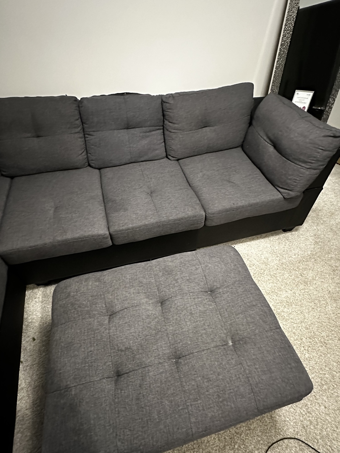 Sectional Sofa with Ottoman - photo 3
