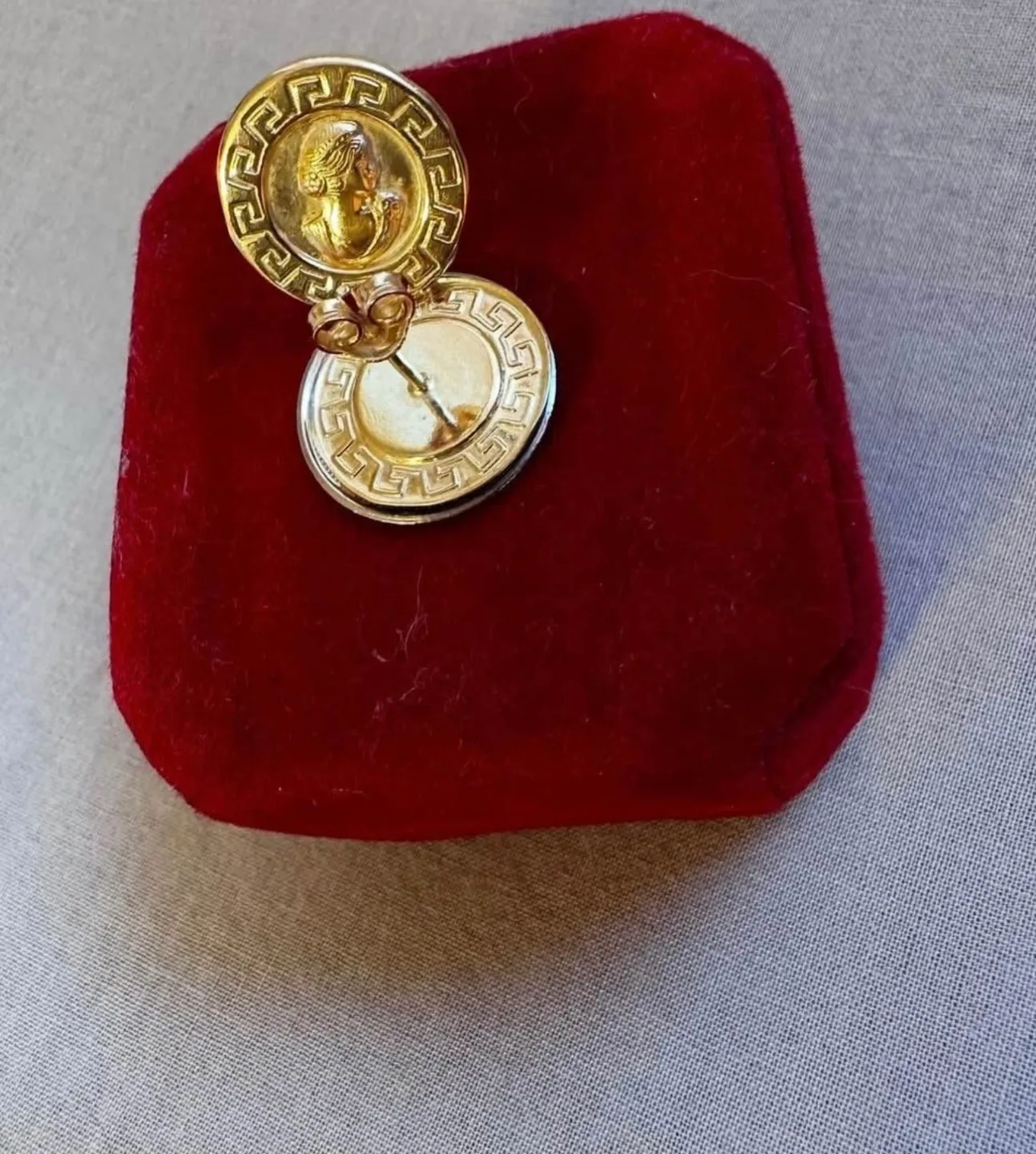 18k Gold Versace Earrings 3.09 grams thumbnail