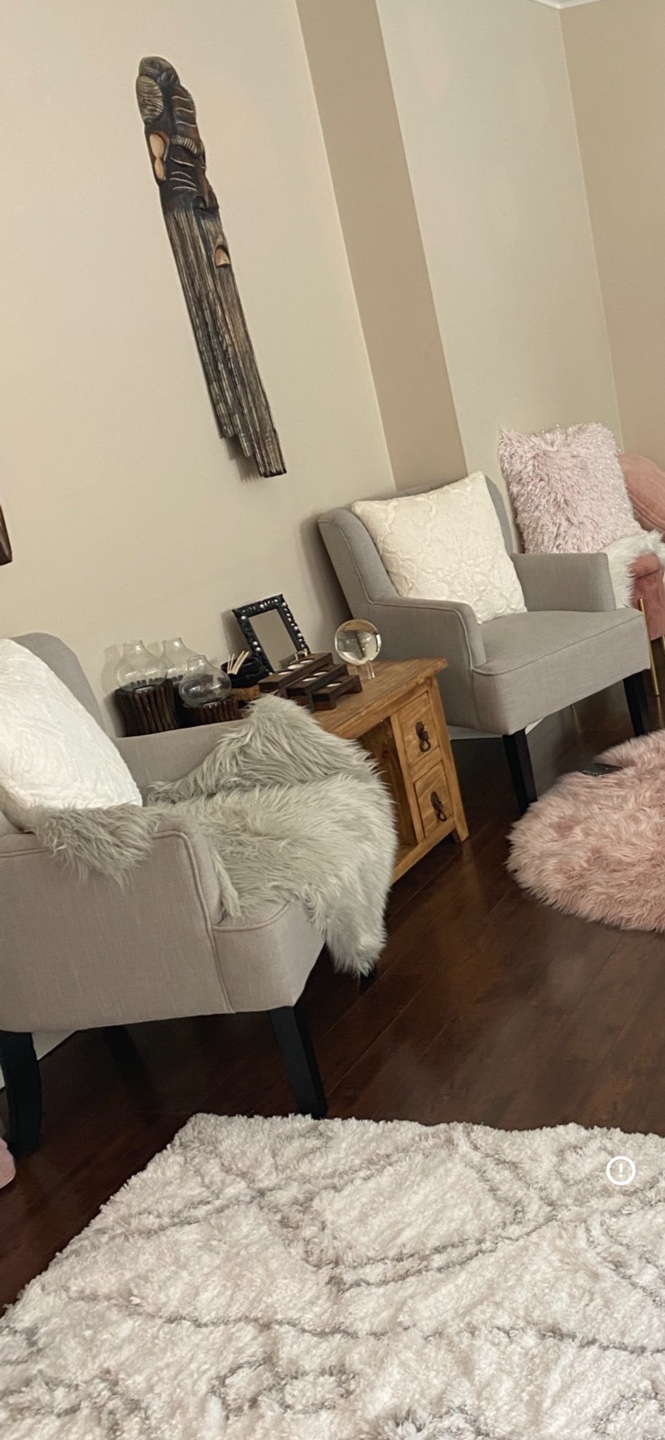 2 Grey Upholstered Accent Chairs - photo 3