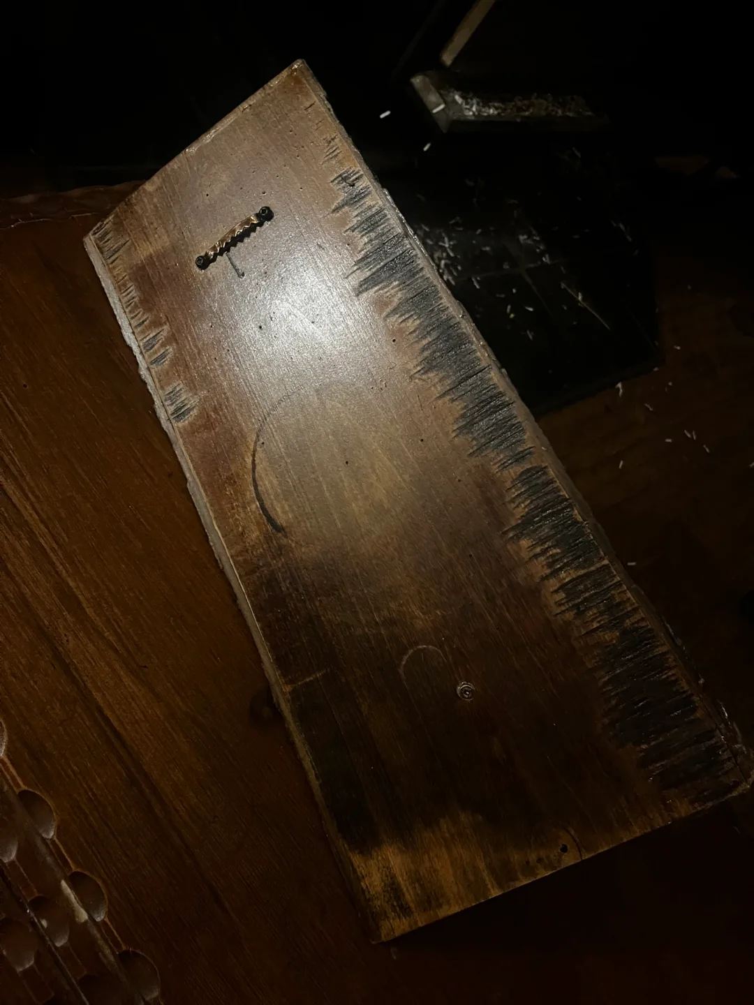 Rustic Wooden Coat Rack with Horseshoe image indicator(2)