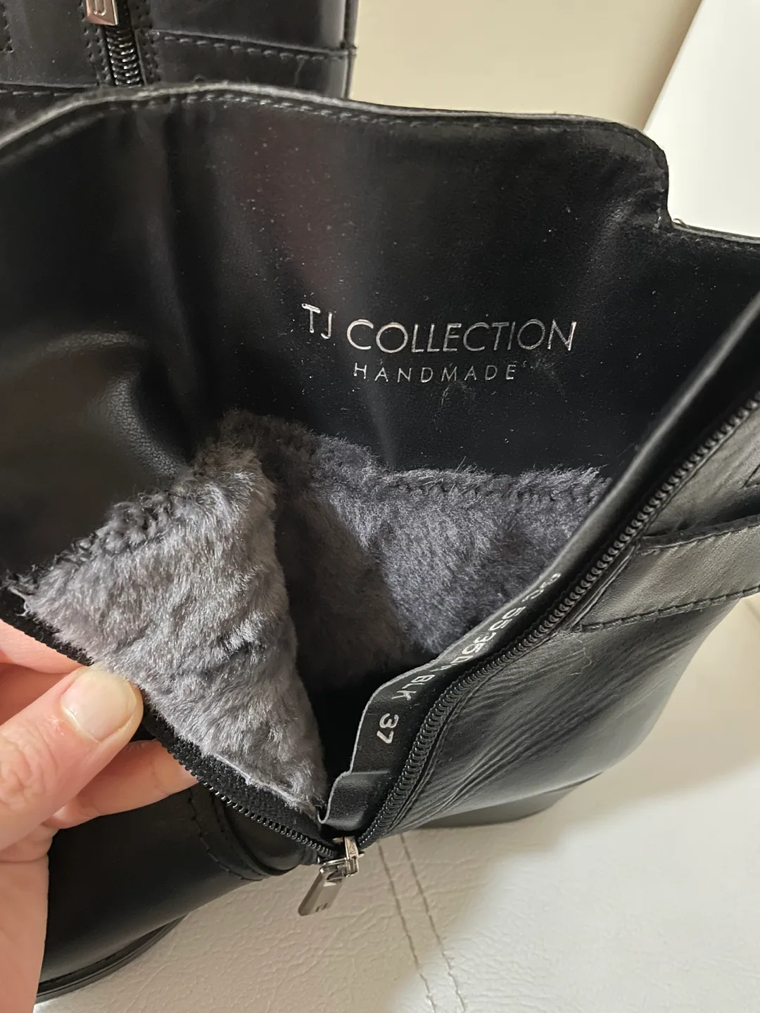 New EU 37 Winter Leather handmade boots image indicator(6)