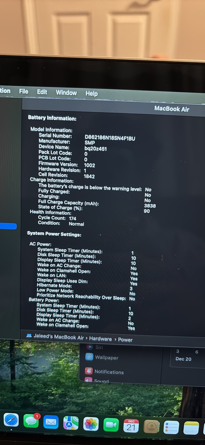 MacBook Air 2020 174 CYCLE COUNT ONLY - photo 3