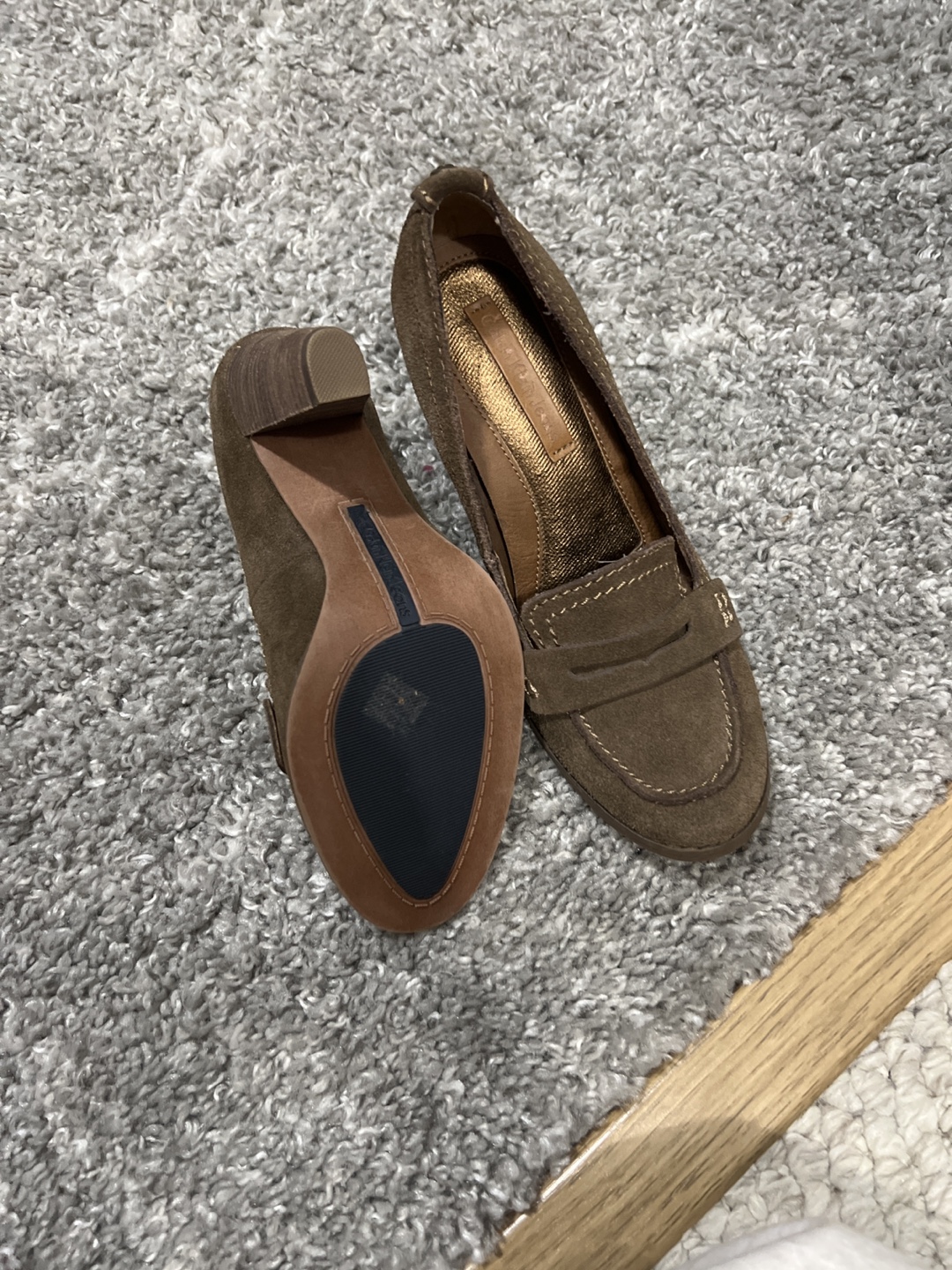 Leather like new high heels - photo 3