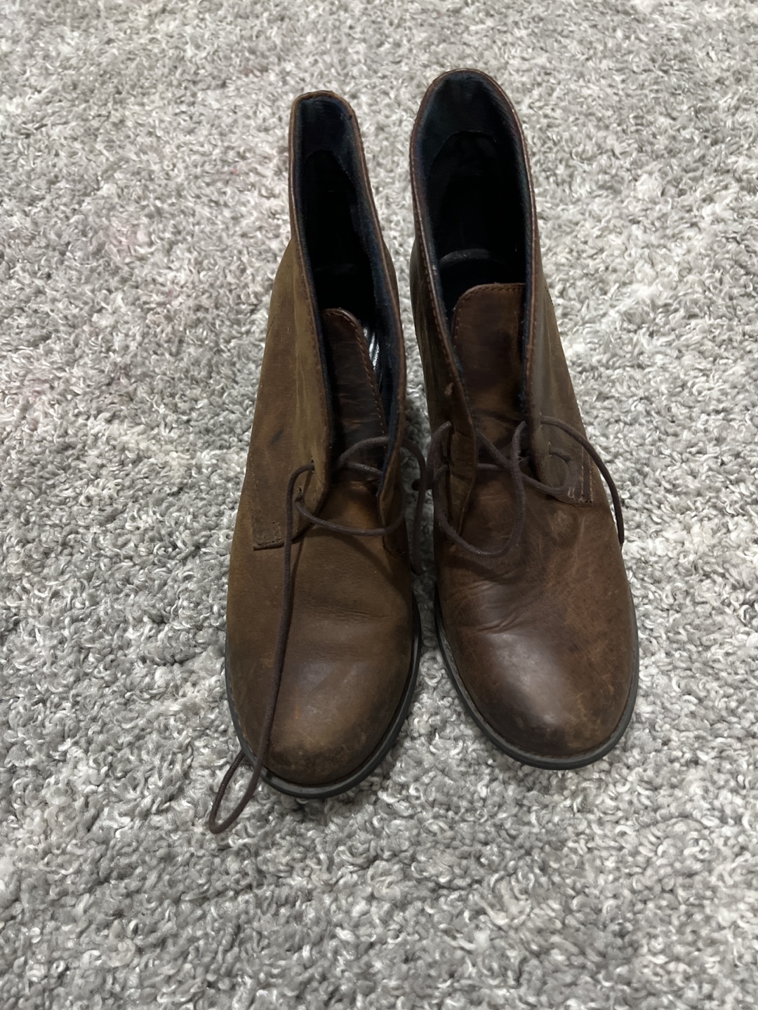 Brown Leather Ankle Boots - photo 2