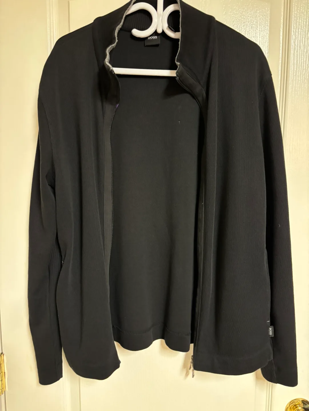 Hugo Boss Black Zip Up Sweater size M thumbnail