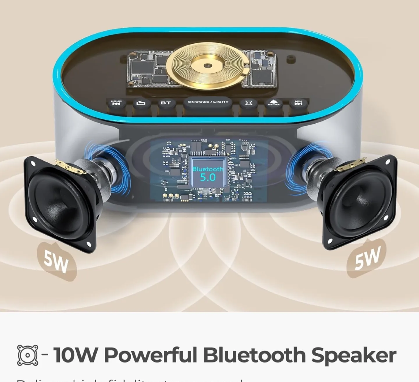 Wireless charger, Bluetooth speaker image indicator(2)