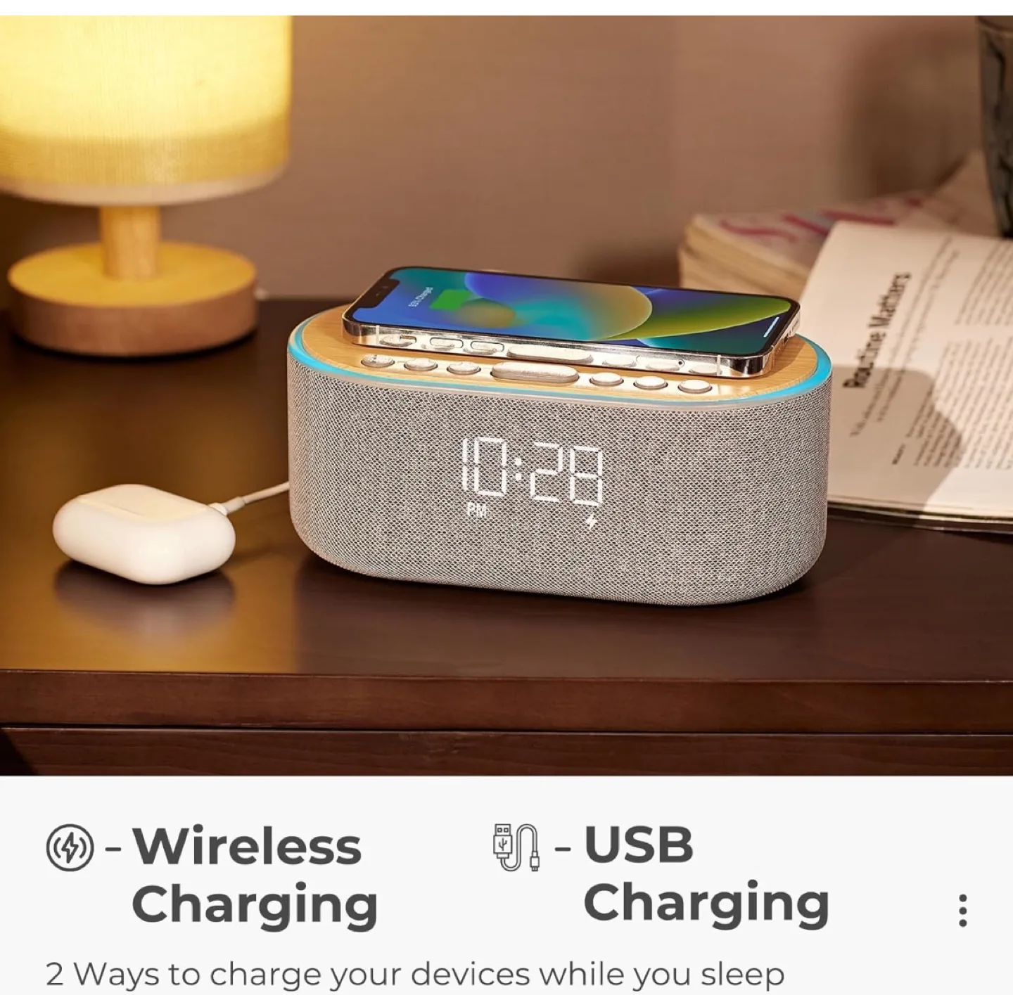 Wireless charger, Bluetooth speaker image indicator(3)