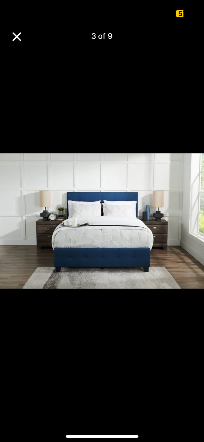 Queen Size Upholstered Bed Frame - photo 5