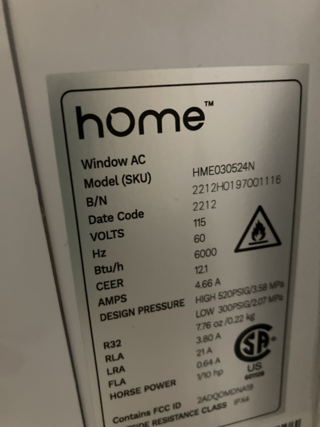 Home Window AC Unit - photo 2