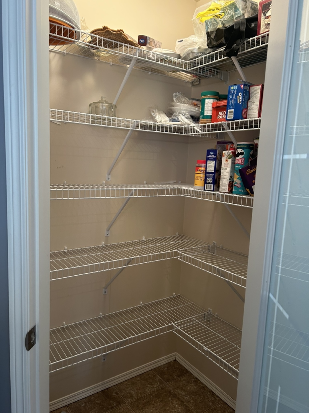 White Wire Pantry Shelving