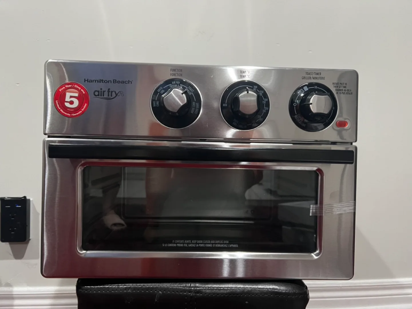 Hamilton Beach Air Fryer BNIB image indicator(2)