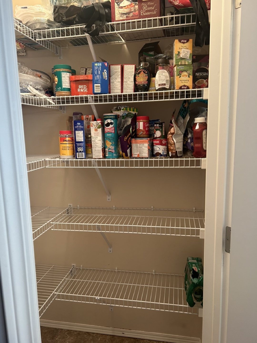 White Wire Pantry Shelving - photo 2