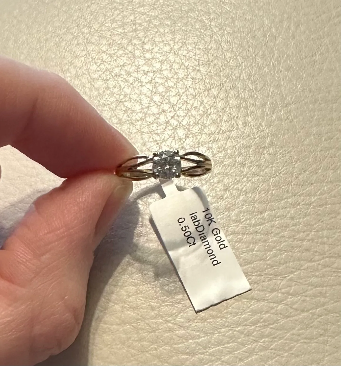 New 10K Gold .50ct Diamond Engagement Ring (with appraisal) image indicator(3)