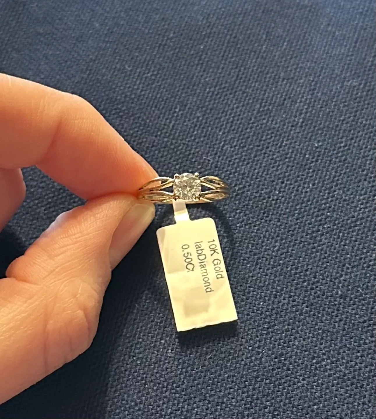 New 10K Gold .50ct Diamond Engagement Ring (with appraisal) image indicator(7)