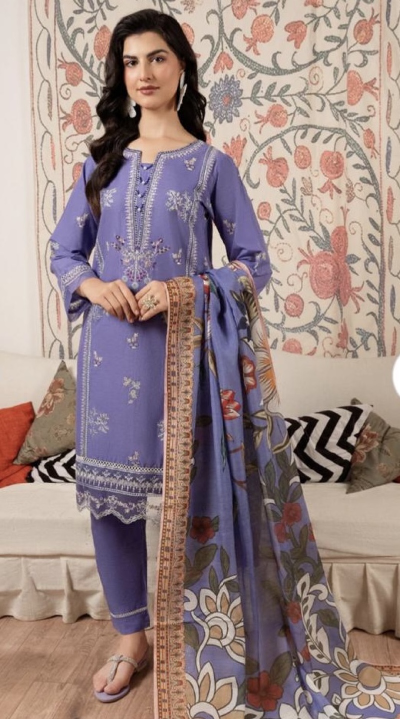Purple Kurta Set with Dupatta