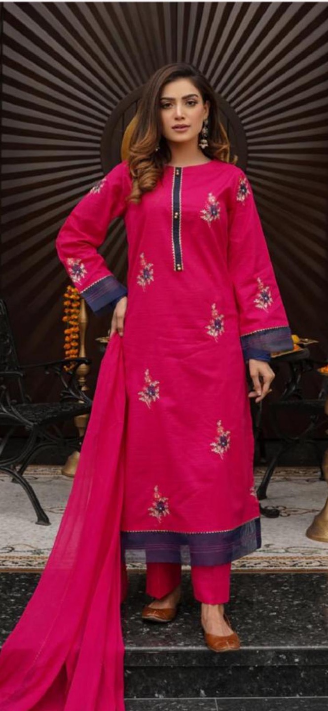3 Piece Embroidered Kurta Set