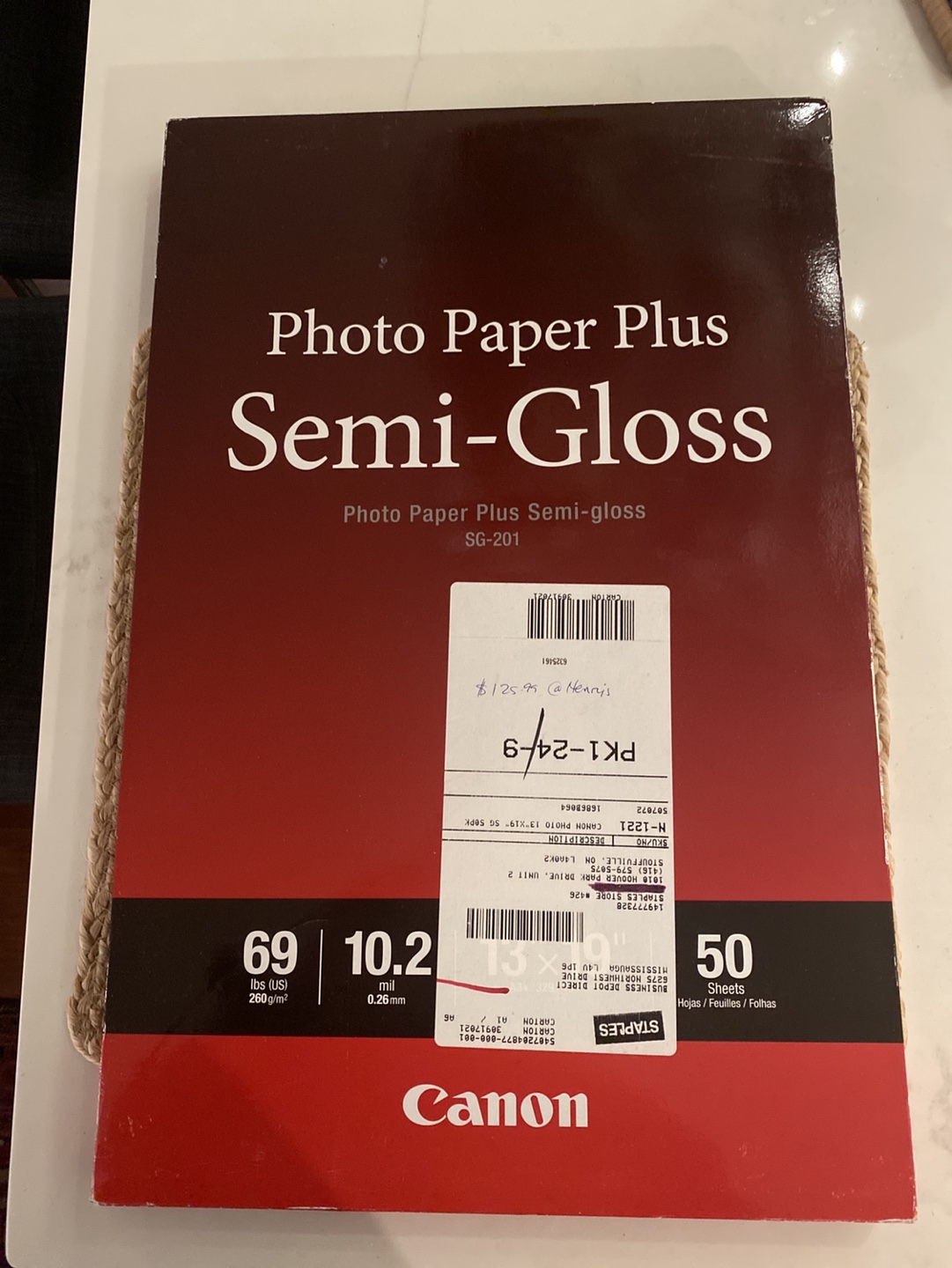 Canon Photo Paper Plus Semi-Gloss 50 sheets