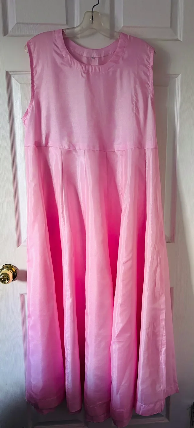 Embroidered Velvet top and  Pink Dress image indicator(7)