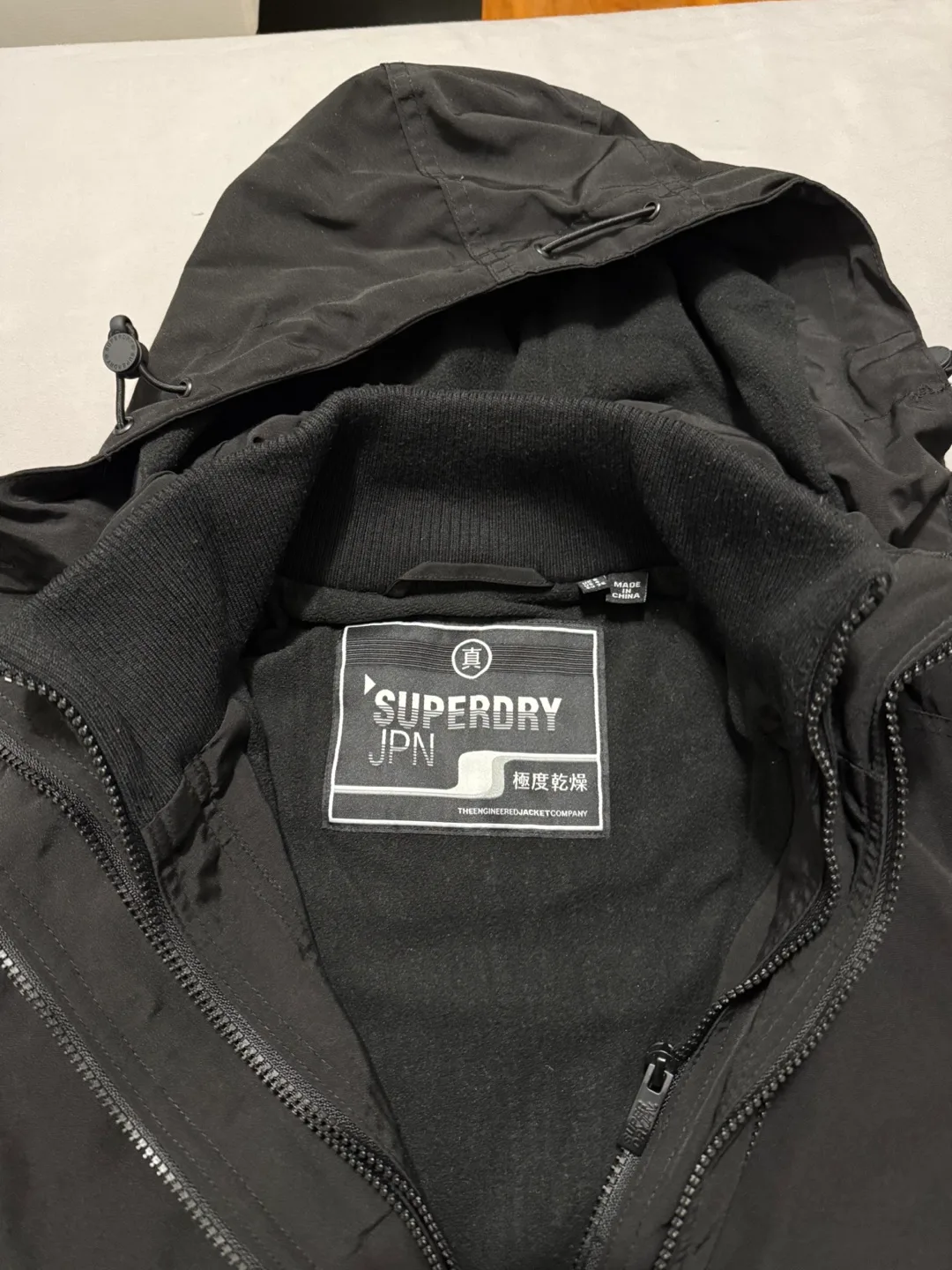 Superdry Black Hooded Jacket image indicator(2)