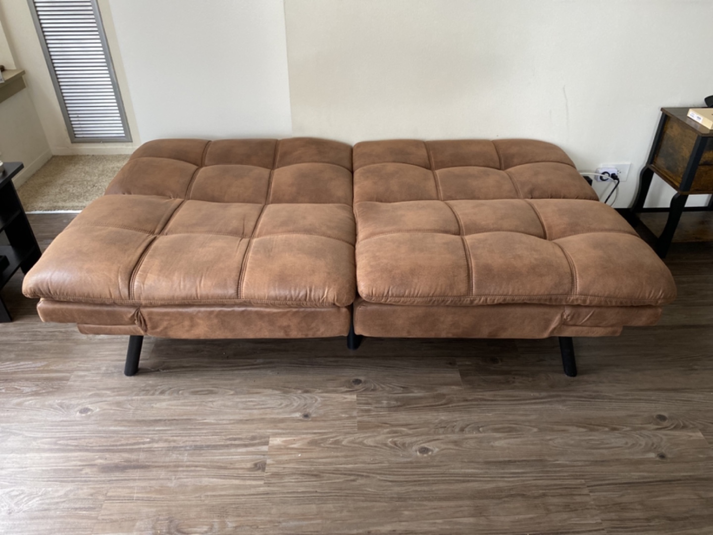Matte Brown Futon Sofa Bed - photo 3