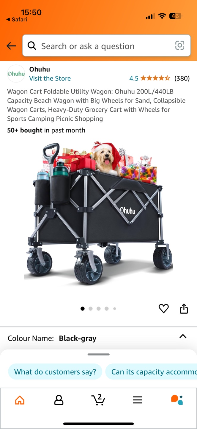 Ohuhu Folding Utility Wagon - photo 3