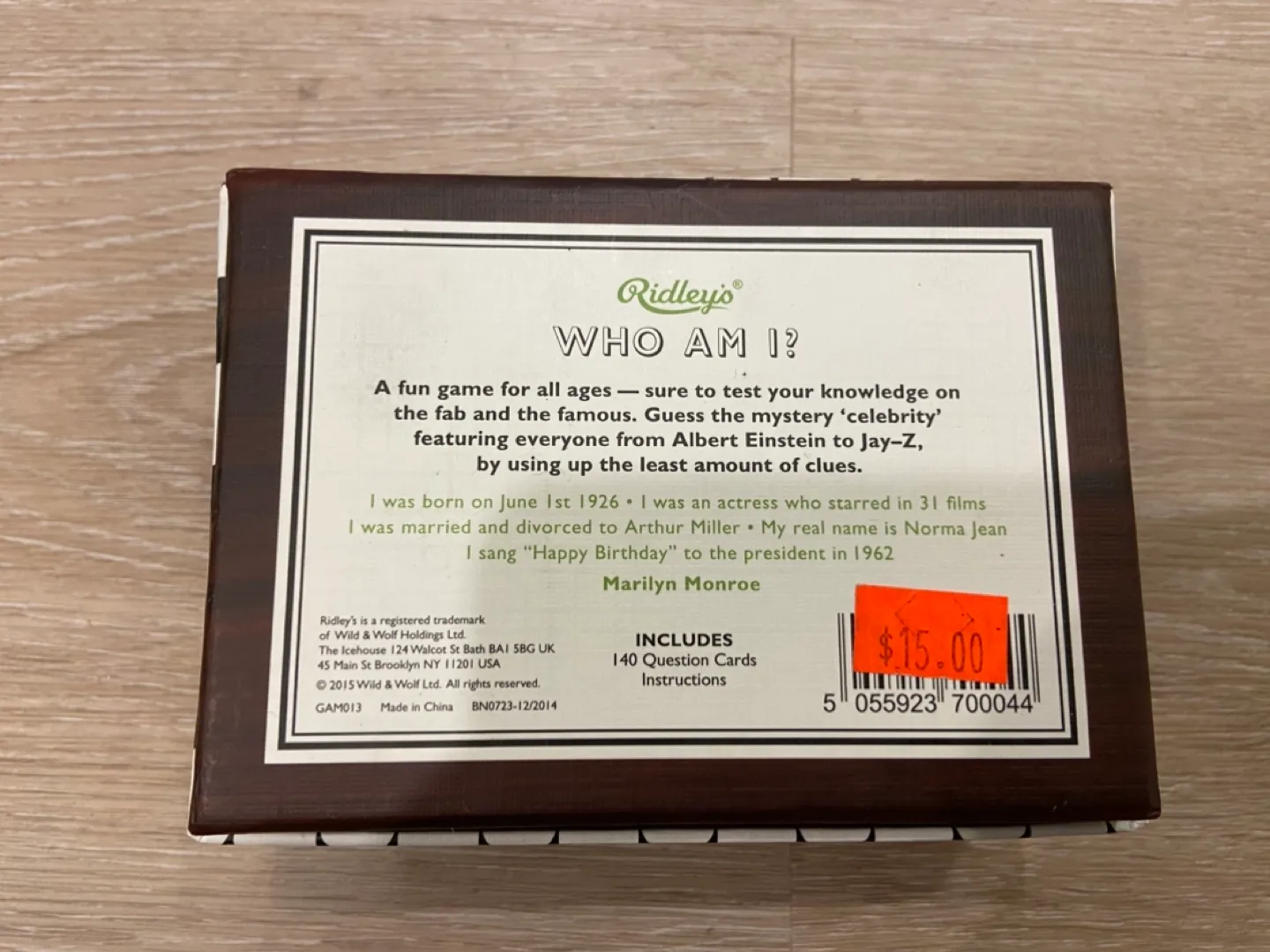 Riddleys Games Room - Who Am I? Quiz image indicator(3)