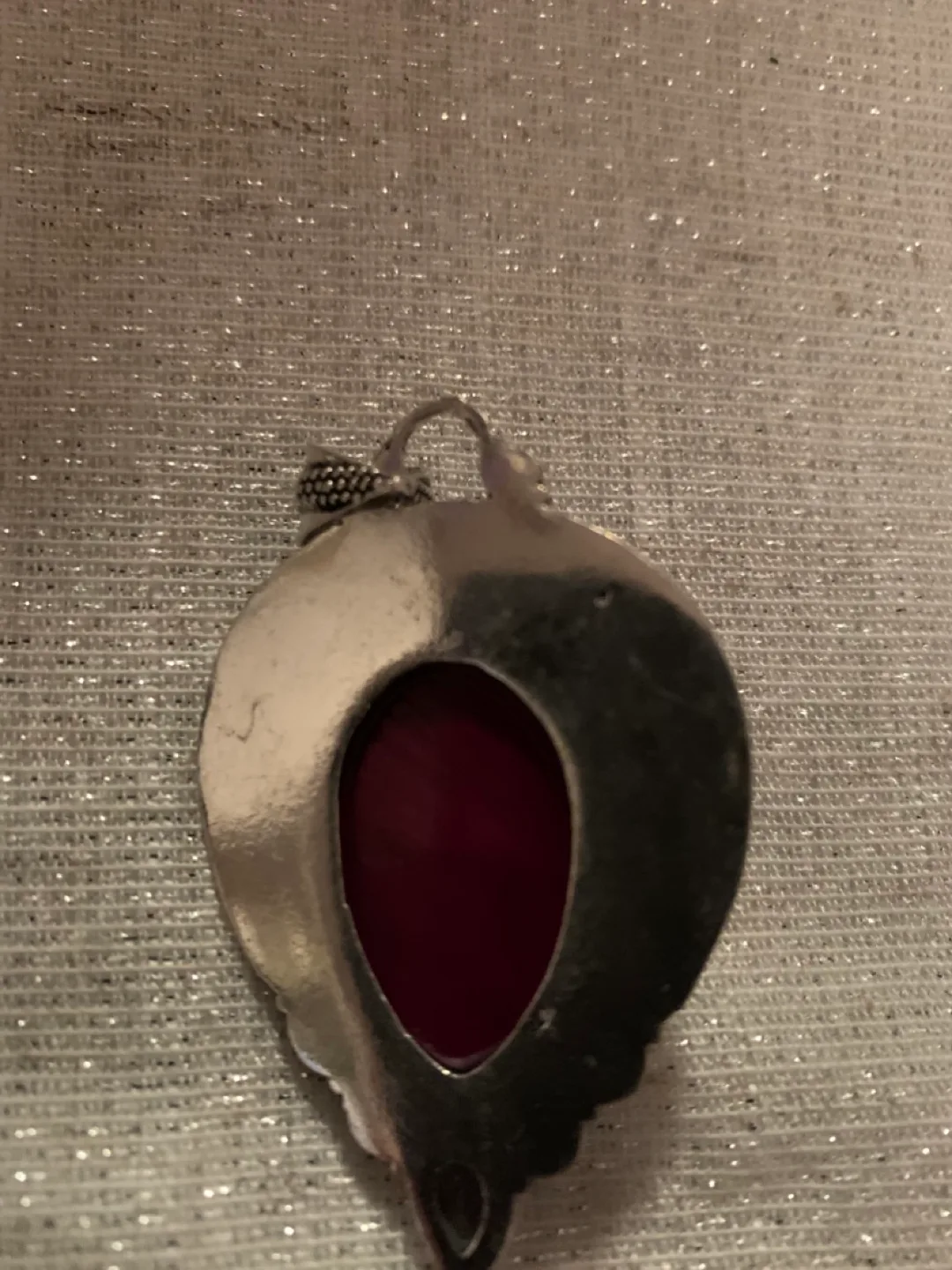 Amethyst and Silver Face Pendant image indicator(2)