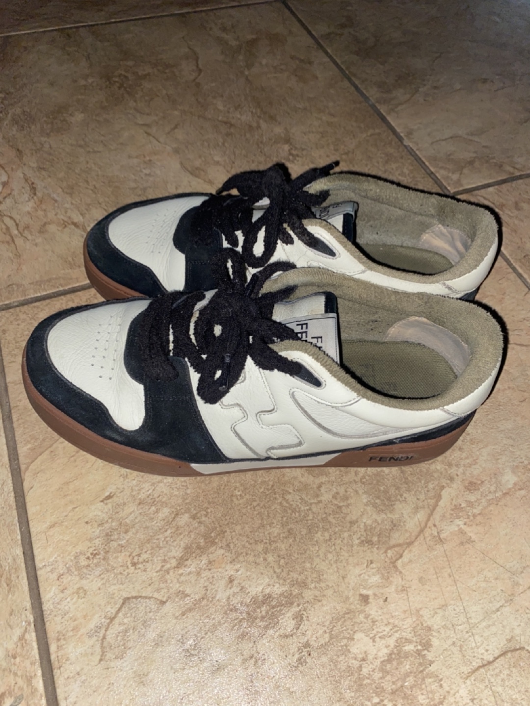 Fendi White and Black Sneakers - photo 3