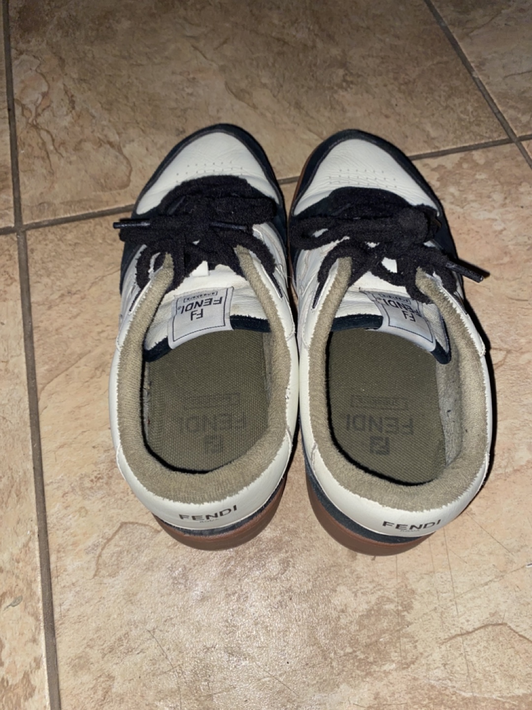 Fendi White and Black Sneakers - photo 2