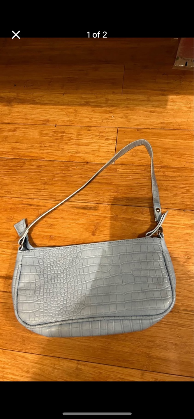 Blue Baguette Bag