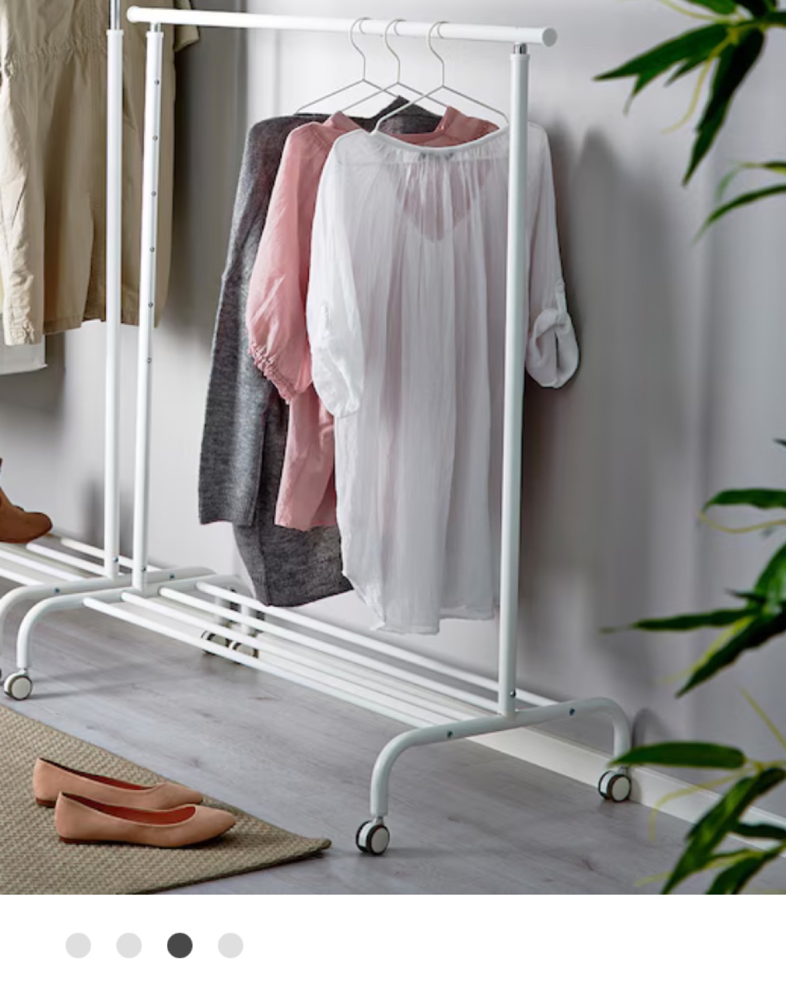 1 IKEA Clothes rack, white - photo 2