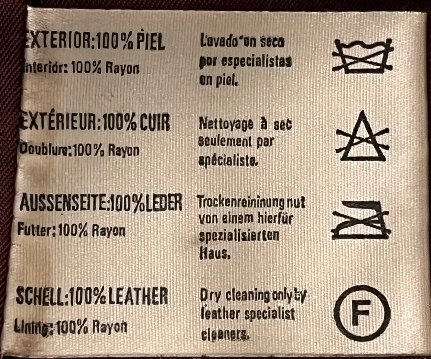 Women’s Burgundy Leather Jacket - Made in Spain image indicator(5)