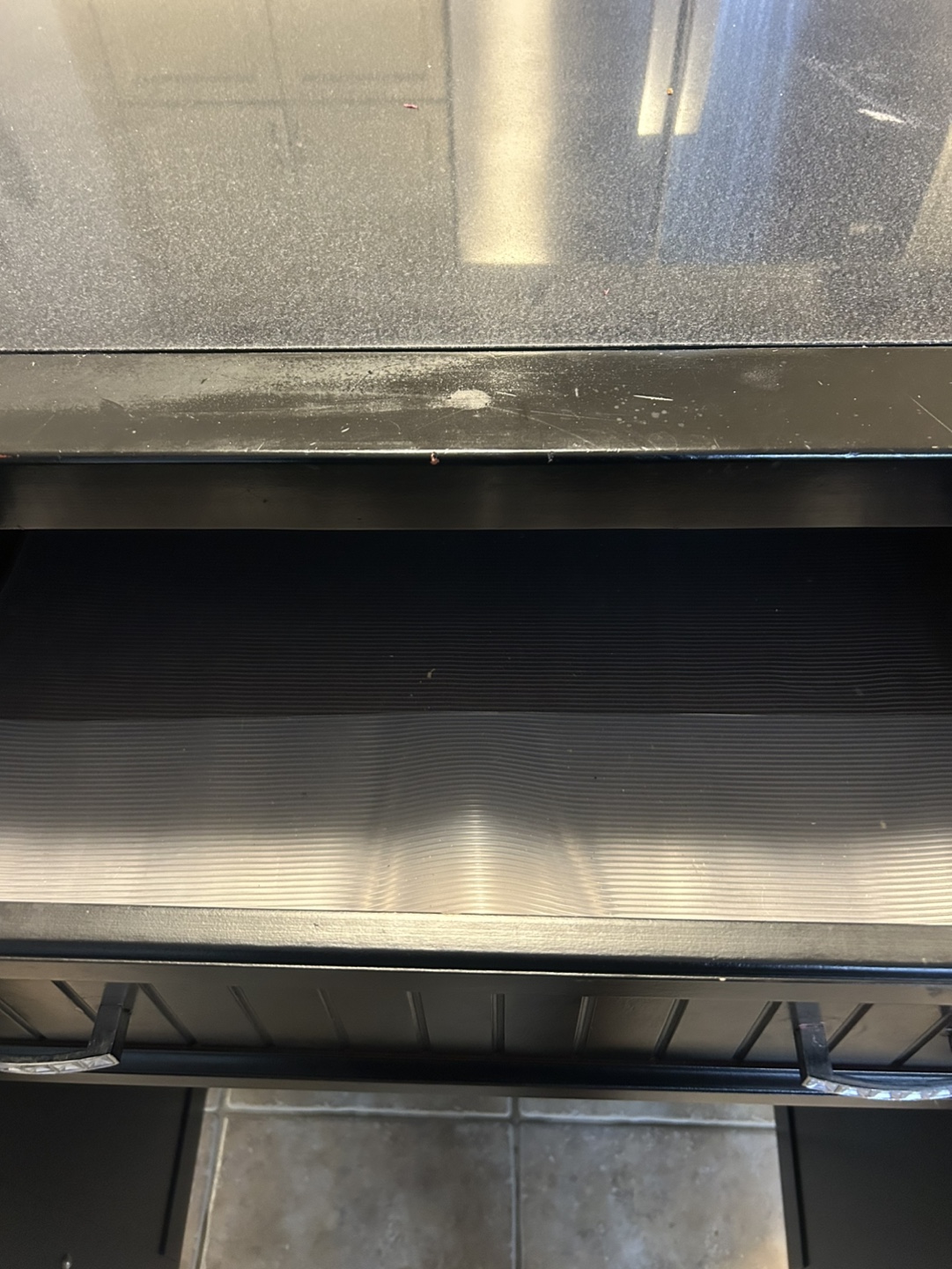 Black Kitchen Island with Granite Countertop - photo 3