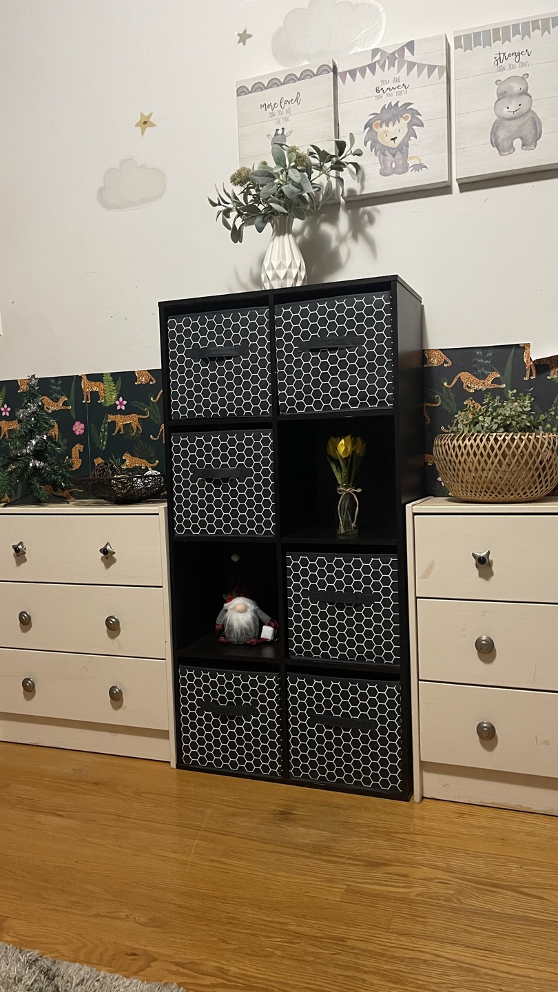 Black Cube Organizer with Drawers - photo 2