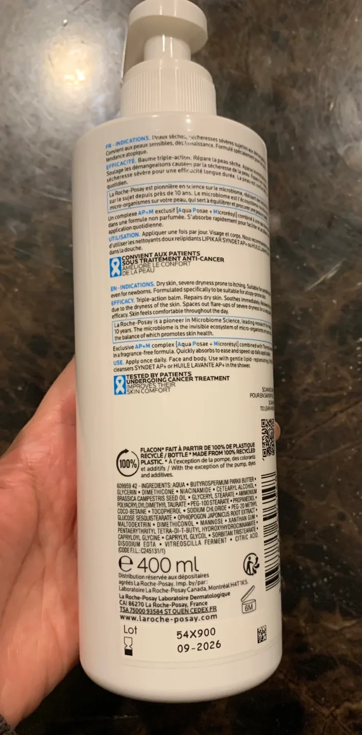 La Roche-Posay Lipikar Baume AP+M 400ml image indicator(2)