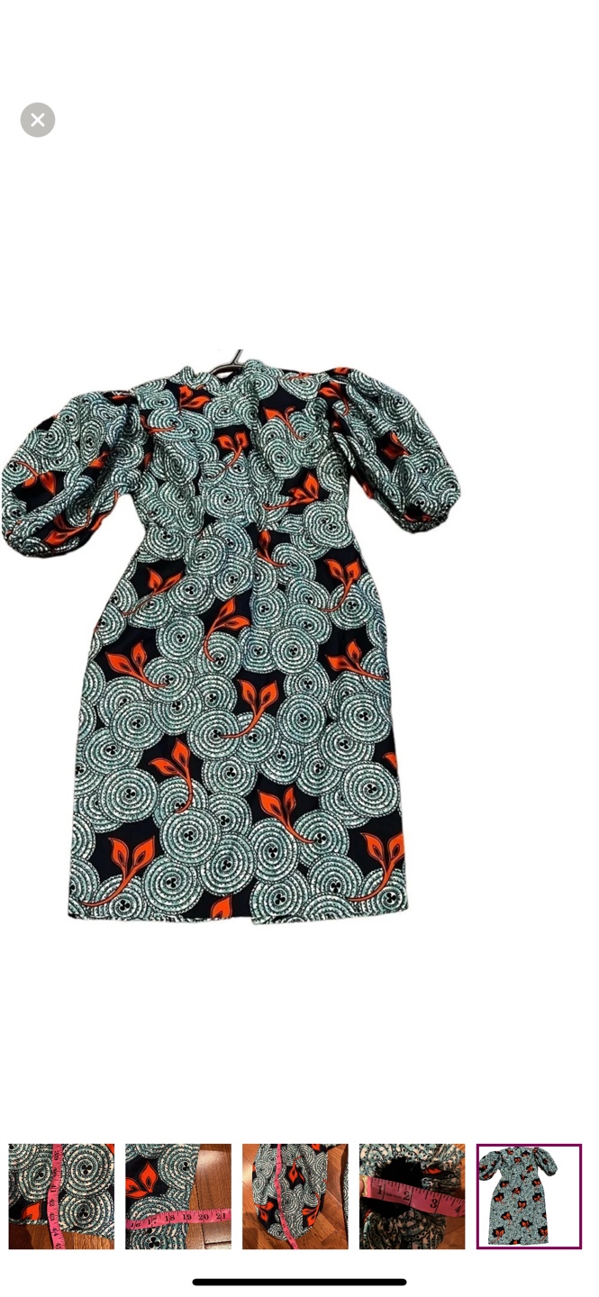 African Floral Print Dress
