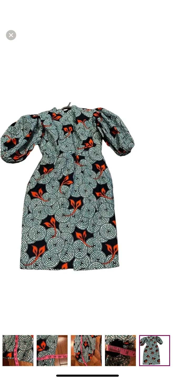 African Floral Print Dress