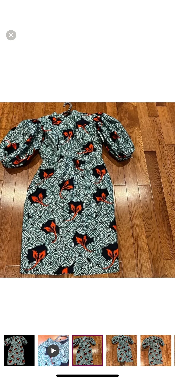 African Floral Print Dress image indicator(8)